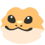 64x62px blob emoji based on a bearded dragon (neutral emotion)