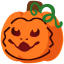 64x62px blob emoji based on a bearded dragon (carved in a pumpkin)